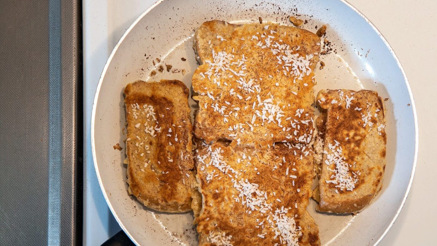 Duoniniai skrebučiai su cinamonu (French toast)