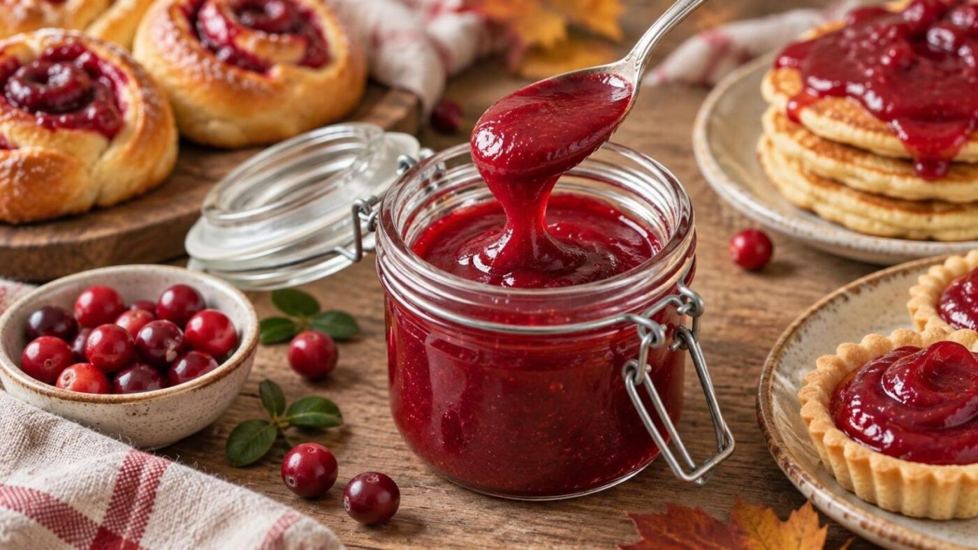Spanguolių kremas iš 4 produktų: šilkinis įdaras bandelėms, blynams ir tartaletėms